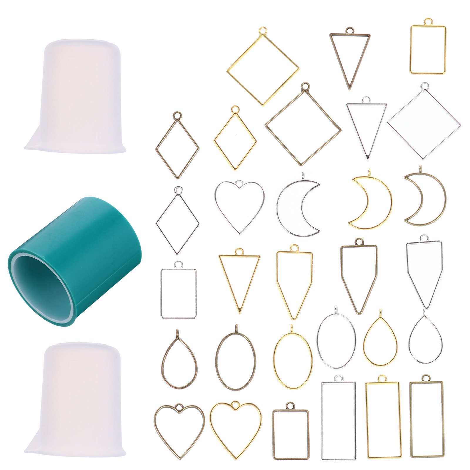Resin Jewelry Kit - Kit de manualidades para hacer llaveros,