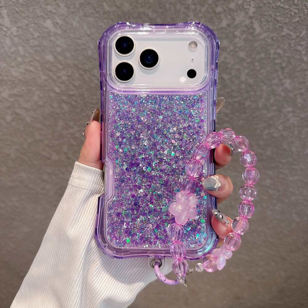 Resin Craft Material - Funda Transparente de Lujo con Brillantina