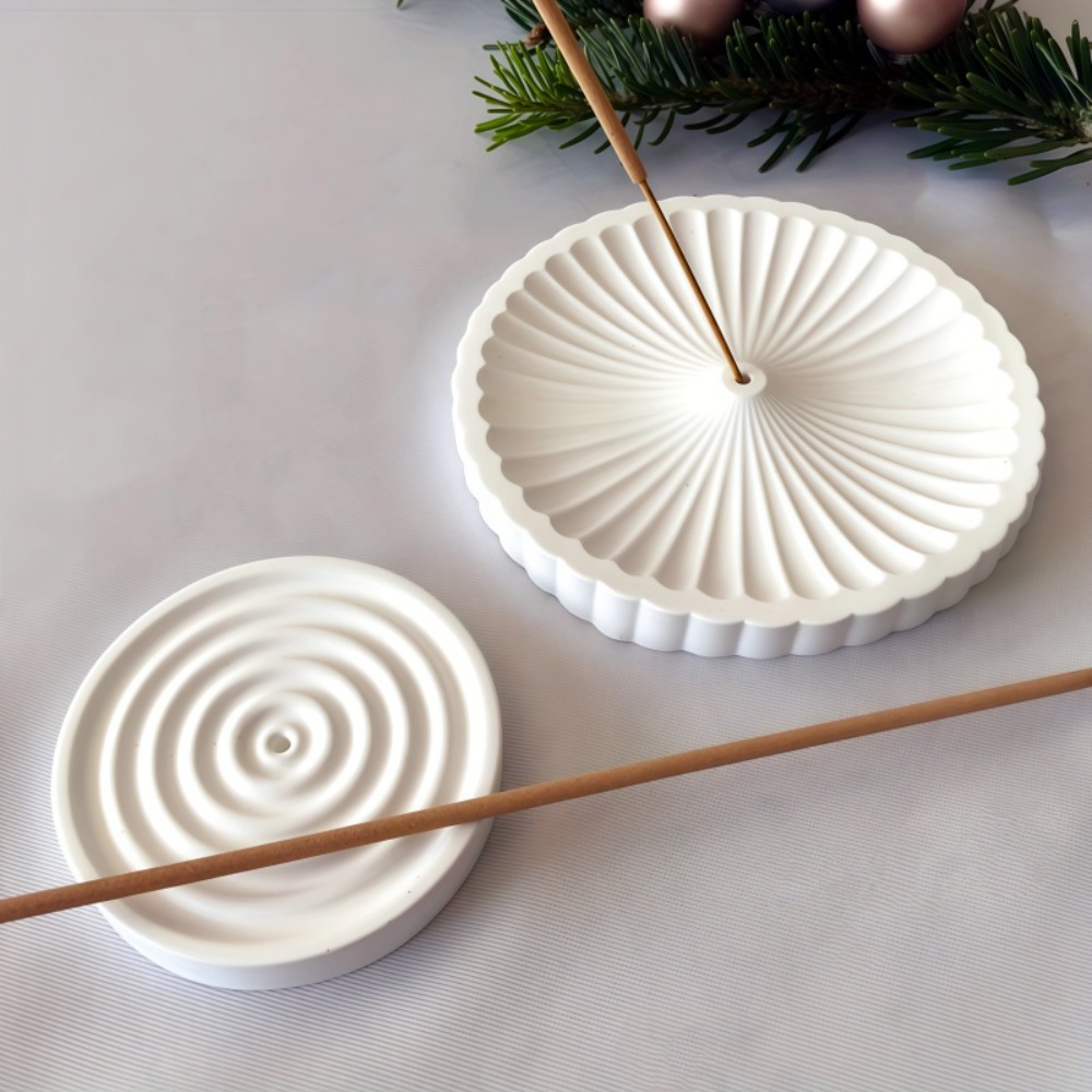 Coaster Mold Round - 2 moldes de silicona redondos para