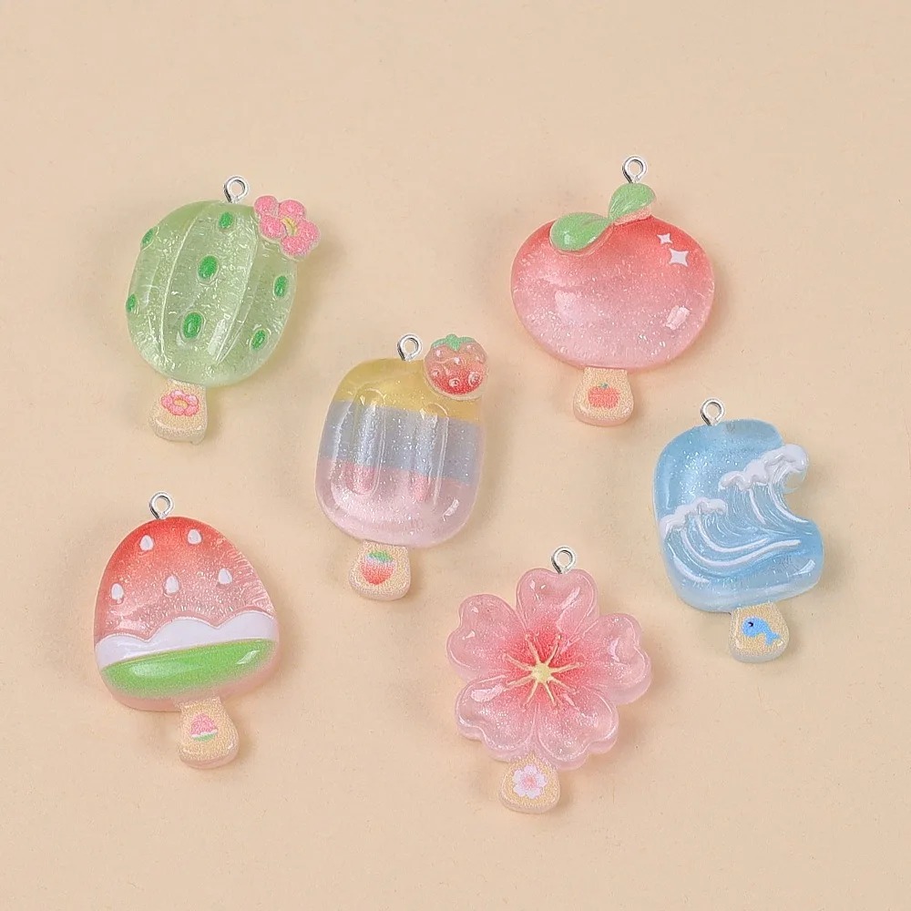 Resin Craft Material - 10 piezas de dijes de resina