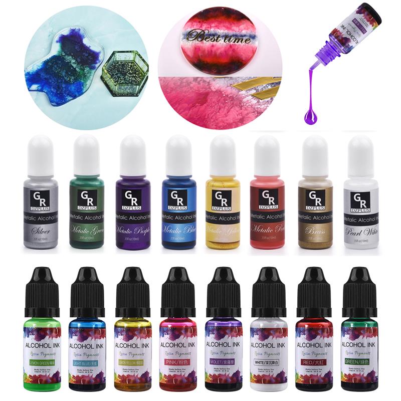 10ml/15ml tinta artística pigm - Resin Dye Alcohol reseña y precio